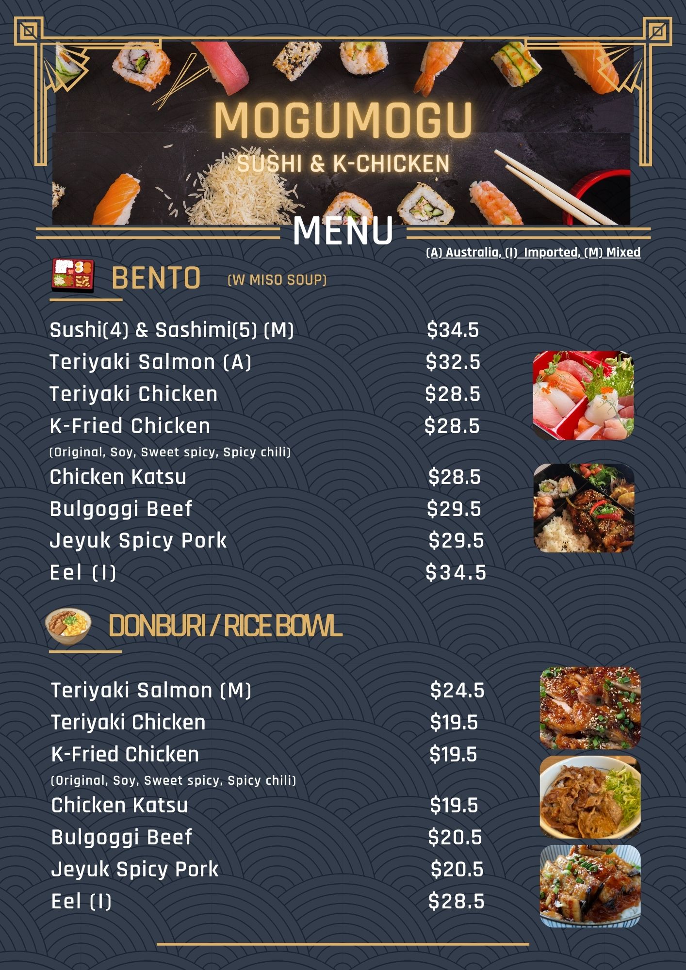 Menu Page 5