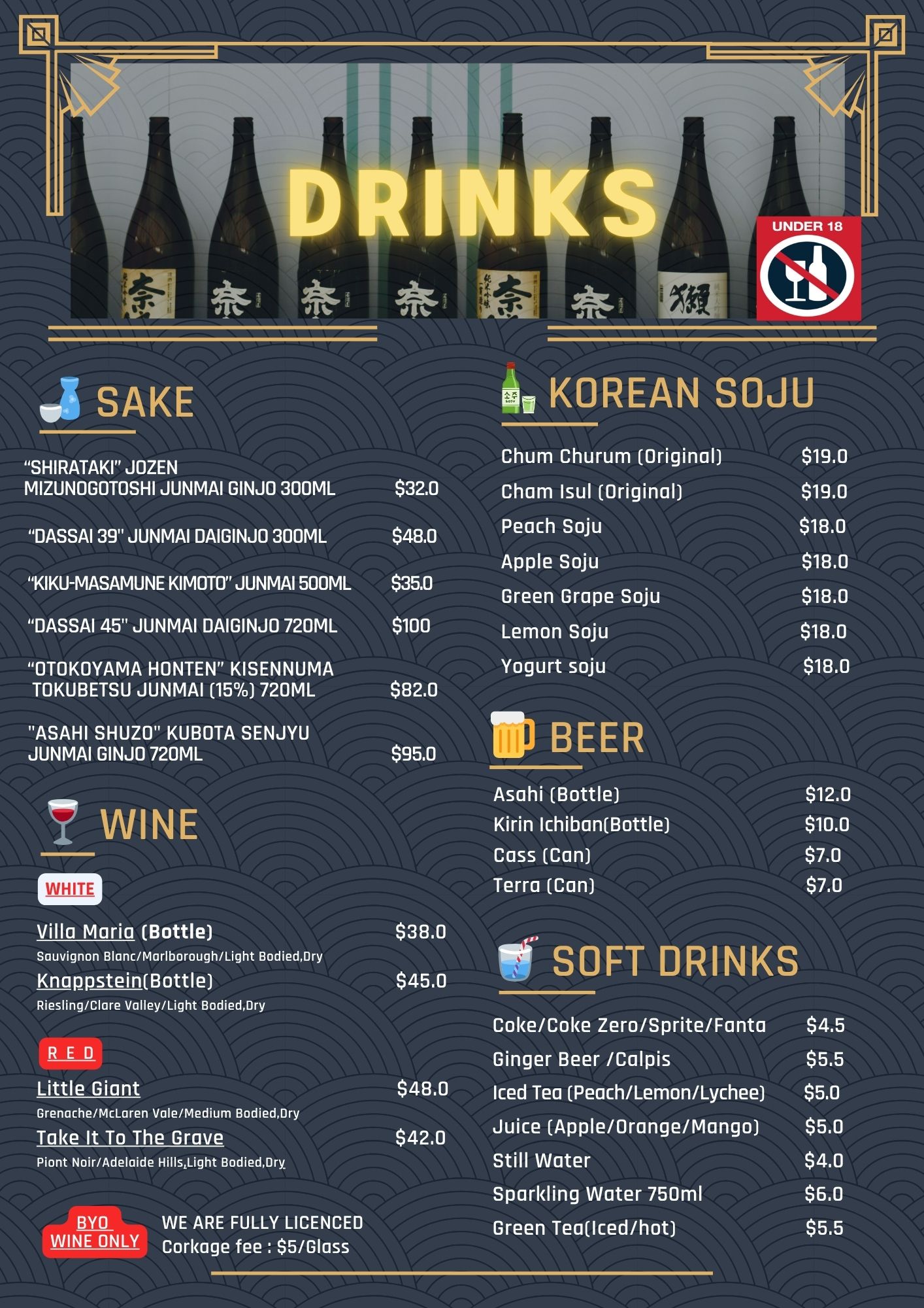 Menu Page 8